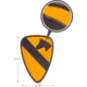 Rothco First Cavalry Patch, Olive Drab/Yellow, 1532
