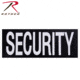 Rothco Security Hook Back Patch, Large, Black, 2858-L