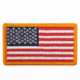 Rothco American Flag Patch - Hook Back, Red White Blue with Yellow Border, Bulk Packaging, 17775-RedWhiteBluewithYellowBorder-Normal-BulkPackaging