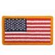 Rothco American Flag Patch - Hook Back, Red White Blue with Yellow Border, 17775-RedWhiteBluewithYellowBorder-Normal