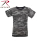 Rothco Kids Camo T-Shirts, XS, Black Camo, 2174-BlackCamo-XS