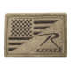 Rothco Logo US Flag Patch, Coyote Brown, 19531-CoyoteBrown
