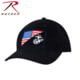 Rothco USMC Eagle Globe and Anchor/US Flag Low Pro Cap, Black, 4373-Black