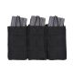 Rothco MOLLE Open Top Triple Mag Pouch, Black, 41005-Black