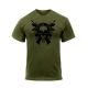 Rothco Molon Labe Skull T-Shirt, L, 2917-L