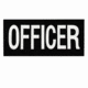 Rothco Officer Patch With Hook Back, Large, 21730