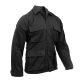 Rothco Long Sleeve Twill BDU Shirt, Black, Extra Small, 7970-Black-XS