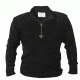 Rothco Quarter Zip Acrylic Commando Sweater, Black, Small, 3390-Black-S