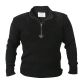 Rothco Quarter Zip Acrylic Commando Sweater, Black, L, 3390-Black-L