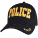 Rothco Deluxe Police Low Profile Cap, Black, 93830-BlackGold