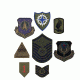 Rothco Subdued Military Assorted Military Patches, 50 pieces, 8913-50pieces