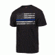 Rothco Thin Blue Line T-Shirt, Black, Small, 61550-Black-S