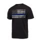 Rothco Thin Blue Line T-Shirt, Black, XL, 61550-Black-XL
