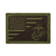Rothco US Flag / USMC Globe and Anchor Morale Patch, Olive Drab, 1738-OliveDrab