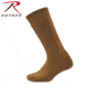 Rothco Mid-Calf Military Boot Sock, Coyote Brown, M, 4625-CoyoteBrown-M
