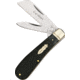 Rough Rider Coal Miner Fold Knife, 440 SS pen and sheepsfoot blade, Black handle RR1284