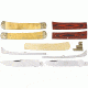 Rough Rider Custom Shop Trapper Knife Kit, SS lcip and spey blade, brown rich grain wood handle RRCS2