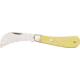 Rough Rider Hawkbill Fold Knife, 440 SS hawkbill blade, Smooth yellow synthetic handle RR861