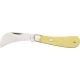 Rough Rider Hawkbill Fold Knife, 440 SS hawkbill blade, Smooth yellow synthetic handle RR861