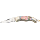 Rough Rider Miniature Folder Knife 1 5/8in, SS clip point blade, Abalone handle RR175