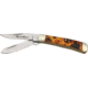 Rough Rider Tiny Trapper Fold Knife, clip and spey blade, Imitation tortoise shell handle RR805