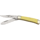 Rough Rider Tiny Trapper Fold Knife, clip and spey blade, Smooth yellow synthetic handle RR804