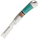 Rough Rider Turquoise Mini Razor Folder Folding Knife,1.375in,Brown Wood Handle RR1474