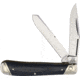 Rough Rider Denim Trapper Folding Knife, Mirror finish stainless clip and spey blades, Denim micarta handle, RR2182 / KB201R
