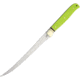 Rough Rider Fillet Fixed Blade Knife, 11.75in Overall, 7in Satin Partially Serrated SS Fillet Blade, Neon Green G10 Handle, Nickel Silver Bolster, Black Nylon Belt Sheath, BZ010951