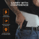 Rounded IWB Kydex Holster for Glock 43X Olight Valkyrie PL Mini 3, Right Hand, Black, GLK-43OLVPLM3-BK-RH-VAR