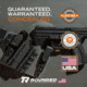 Rounded IWB Kydex Holster for Glock 43X Olight Valkyrie PL Mini 3, Right Hand, Black, GLK-43OLVPLM3-BK-RH-VAR