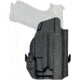 Rounded OWB Kydex Holster for Glock 43X Olight Valkyrie PL Mini 3, Left Hand, Carbon Fiber Black, GLK-43OLVPLM3-CF-LH-OWBPDL