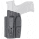 Rounded Tuckable IWB KYDEX Holster, Kimber Micro 9, Left Hand, Black, KBR-MICRO9-BK-LH-TUCK
