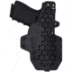 Rounded Tuckable KYDEX Armaloy Hybrid Holster, CZ P10 Compact, Left Hand, Black, CZU-P10C-BK-LH-STPOLY