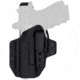Rounded Tuckable KYDEX Armaloy Hybrid Holster, CZ P10 Compact, Left Hand, Black, CZU-P10C-BK-LH-STPOLY