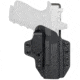 Rounded Tuckable KYDEX Leather Hybrid Holster, CZ P10 Compact, Right Hand, Black, CZU-P10C-BK-RH-STLTHR