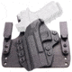 Rounded Wide KYDEX Leather Hybrid Holster, CZ P10 Compact, Left Hand, Black, CZU-P10C-BK-LH-WDLTHR