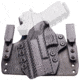 Rounded Wide KYDEX Leather Hybrid Holster, CZ P10 Compact, Left Hand, Carbon Fiber, CZU-P10C-CF-LH-WDLTHR