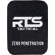 RTS Tactical Ceramic NIJ 0101.06 Level IV Rifle Protection Side Plate Insert, Black, 6 x 8, RTS-48120
