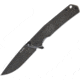 RUIKE P801 Framelock Folding Knife, 3.5in Black Oxide Coated 14C28N Sandvik SS Blade, Black Oxide SS Handle, Thumb Stud, Pocket Clip, P801-SB