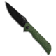 Ruike Ruike P123 Liner Lock Knife Green Sculpted Micarta 3.75" Black, Green, 14C28N, adult, BHQ-208360