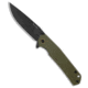 Ruike RUIKE P801 Frame Lock Knife Green G-10/Steel 3.5" Black Stonewash, Green, Sandvik 14C28N, adult, BHQ-192380