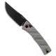 Ruike RUIKE P856 Crossbar Lock Gray G-10 3.25" Black 14C28N, Gray, 14C28N, adult, BHQ-218766