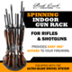 Rush Creek Creations 12-Gun Spinning Floor Rack with Adjustable Height, Black, 38-8020