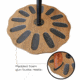 Rush Creek Creations 12-Gun Spinning Floor Rack with Adjustable Height, Dark Walnut, 38-4061