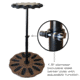 Rush Creek Creations 12-Gun Spinning Floor Rack with Adjustable Height, Dark Walnut, 38-4061