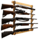 Rush Creek Creations 5 Gun Wall Rack, American Cherry, 38-4044