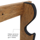 Rush Creek Creations 5 Gun Wall Rack, American Cherry, 38-4044