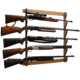 Rush Creek Creations 5 Gun Wall Rack, Dark Walnut, 38-4045