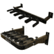 Rush Creek Creations 5-Gun Wall Rack with Smart Stock Technology, Black, 38-5005
